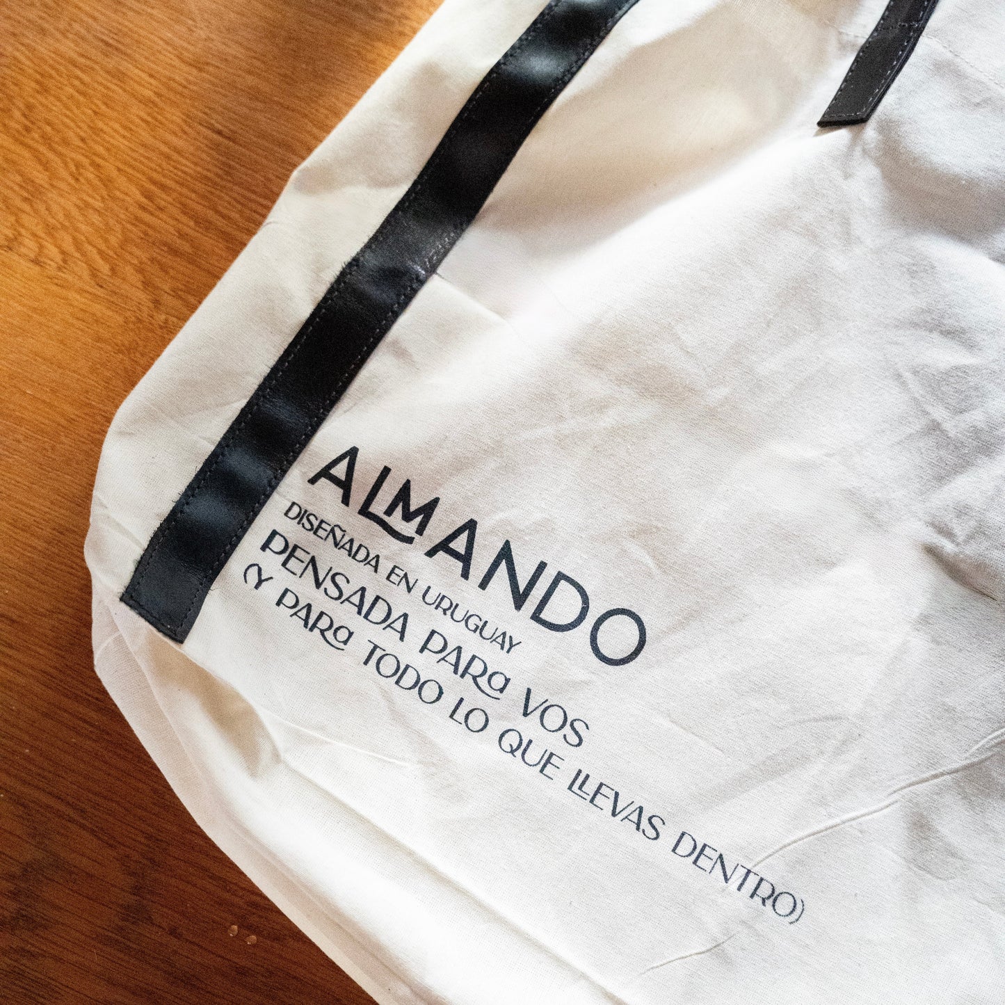 Tote lienzo y cuero